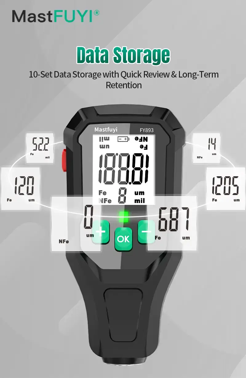 Thumbnail: Digital Coating Thickness Gauge | Non-Destructive Paint & Surface Measurement