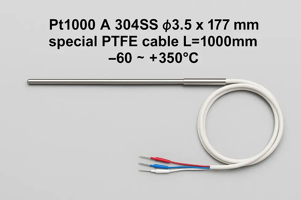 Pt1000 Class A Temperature Probe - 304SS, 1M Special PTFE Cable