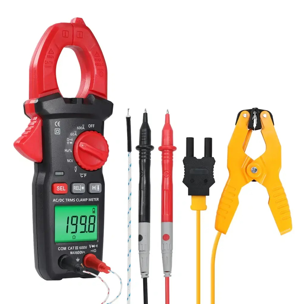 Digital Clamp Meter Multimeter with NCV, Temperature & Auto Range