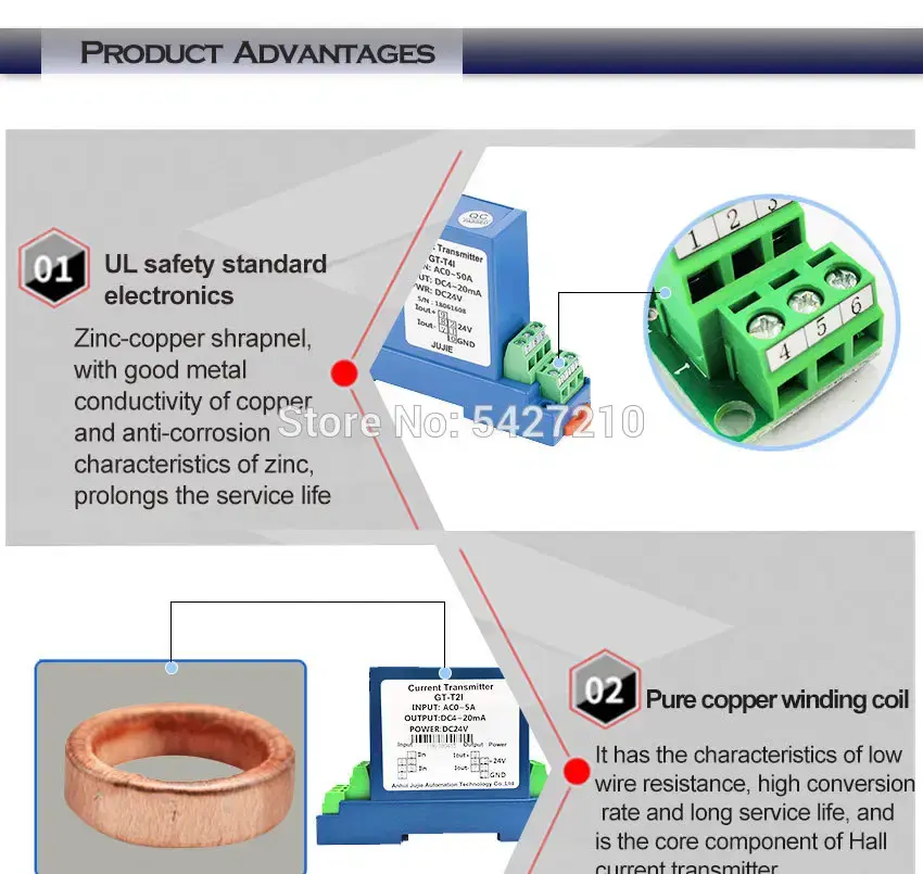 Thumbnail: DC Voltage Transducer – Analog Signal Converter, 4–20 mA Output