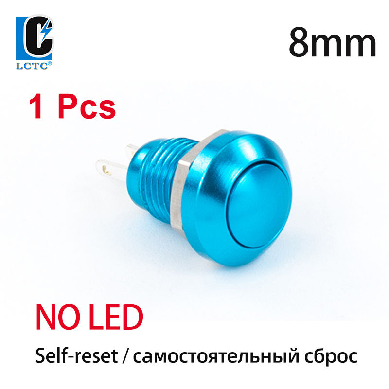 Thumbnail: Metal Push Button Switch – Momentary Operation, Stainless Steel Construction, Panel Mount Control Switch