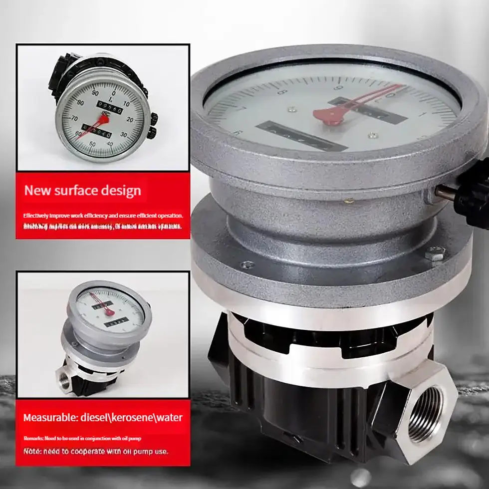 Thumbnail: Mechanical Oval Gear Flow Meter for Fuel and Oil Measurement (1” to 2” Pipe)