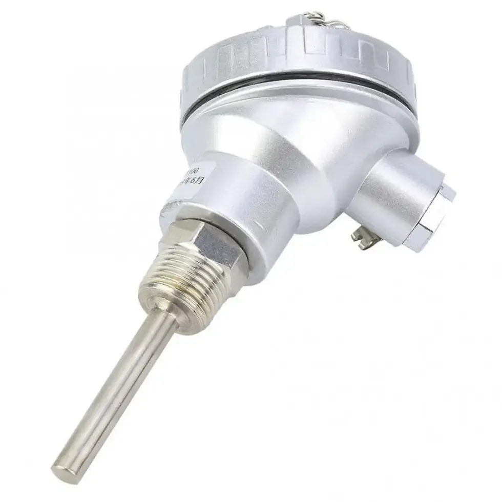 Thumbnail: RTD PT100 Temperature Sensor Probe (Stainless Steel, 1/2" Thread, -200°C to 420°