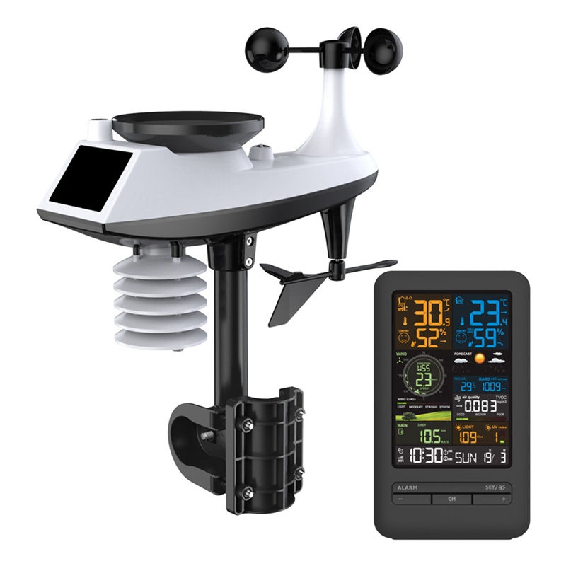 Thumbnail: WiFi Smart Weather Station with Wind, Rainfall, Light and Alarm Functions