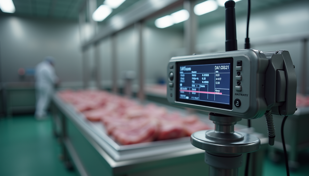 Meat Processing Screen Essential Guide to Wireless Monitoring in Meat Processing Facilities