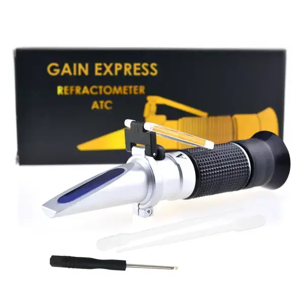 Thumbnail: Alcohol & Brix Refractometer for Winemaking – Grape Juice Sugar & Alcohol Tester