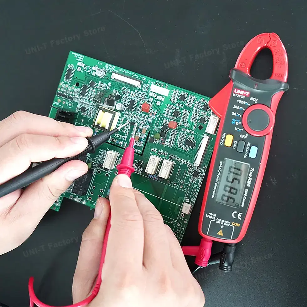 Thumbnail: Digital Clamp Meter for AC/DC Voltage & Current Measurement (Auto-Ranging)