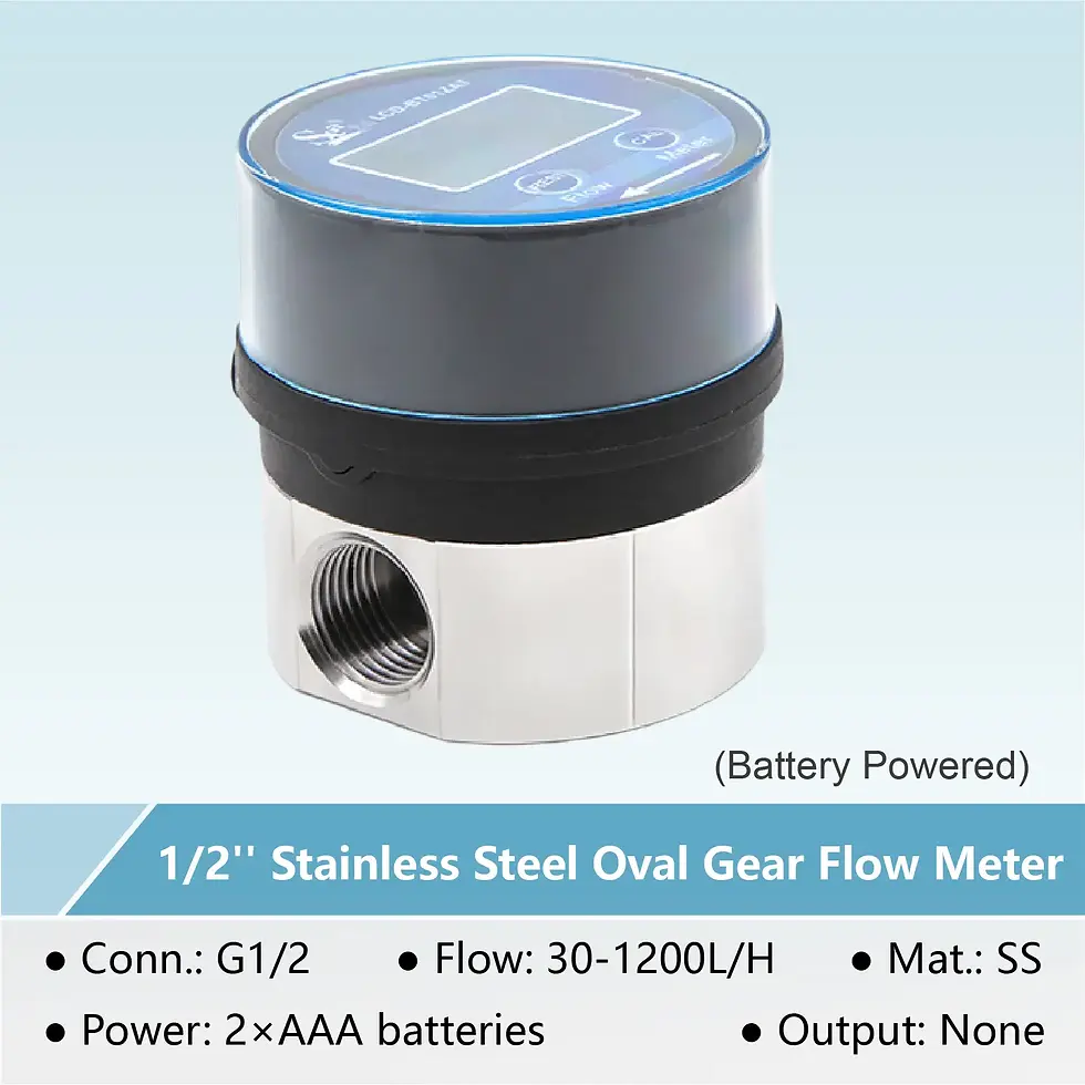 Thumbnail: Digital Oval Gear Fuel Flow Meter with RS485 Modbus for Diesel and Oil