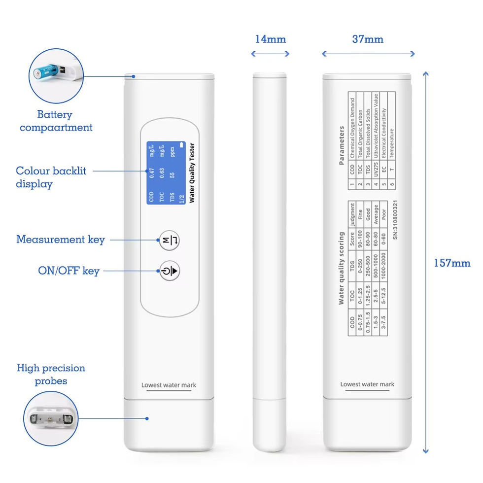 Thumbnail: Portable Digital Water Quality Tester – TDS & COD Measurement Pen