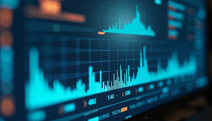 Close-up view of a paperless recorder display showing real-time data graphs
