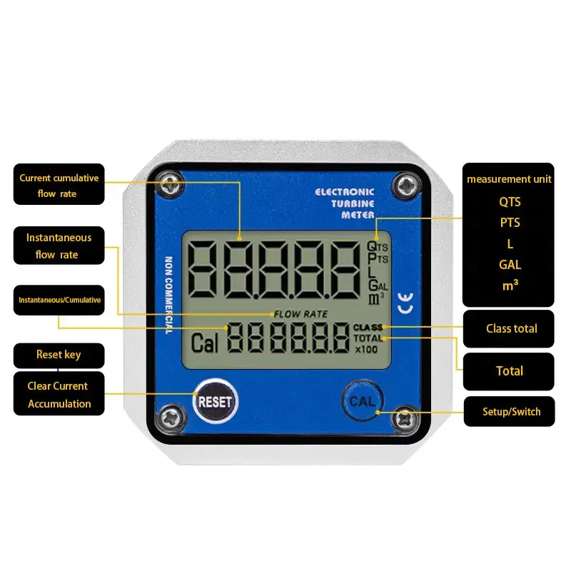 Thumbnail: Micro Turbine Flow Meter with RS485 Modbus for Water, Oil and Liquid Measurement