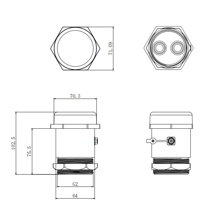 Thumbnail: Ultrasonic Tank Level Sensor (Non-Contact Liquid & Bulk Material Level Monitor)