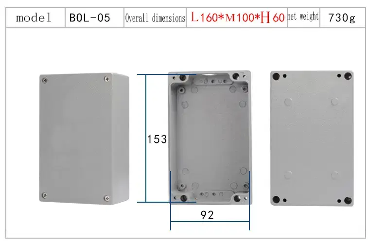 Thumbnail: Cast Aluminium Junction Box – Waterproof Metal Electrical Enclosure
