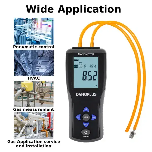 Thumbnail: Digital Differential Pressure Manometer with Data Logging & USB Power