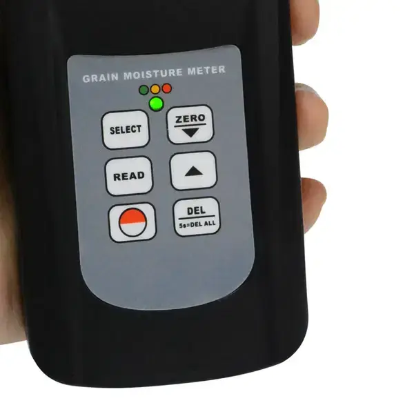 Thumbnail: Professional Grain Moisture & Temperature Meter with LED Indicators and Digital