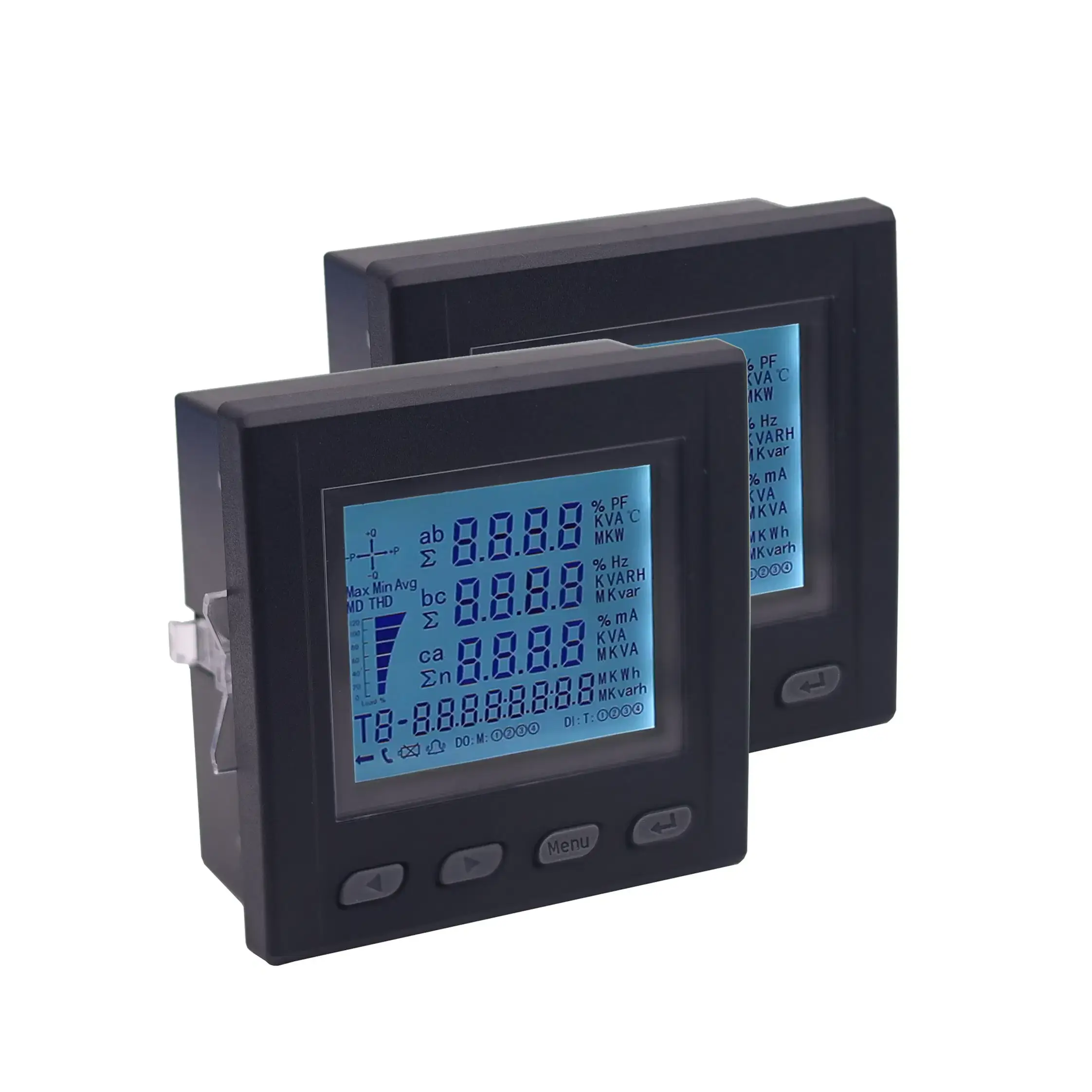 Three Phase Power Meter for Voltage, Current, kWh, Power Factor & Energy Monitor