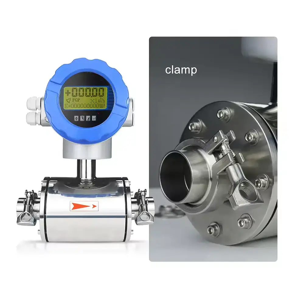 Thumbnail: ProSight Food Grade 2 Inch 50mm Tri Clamp Water Flow Meter SS304