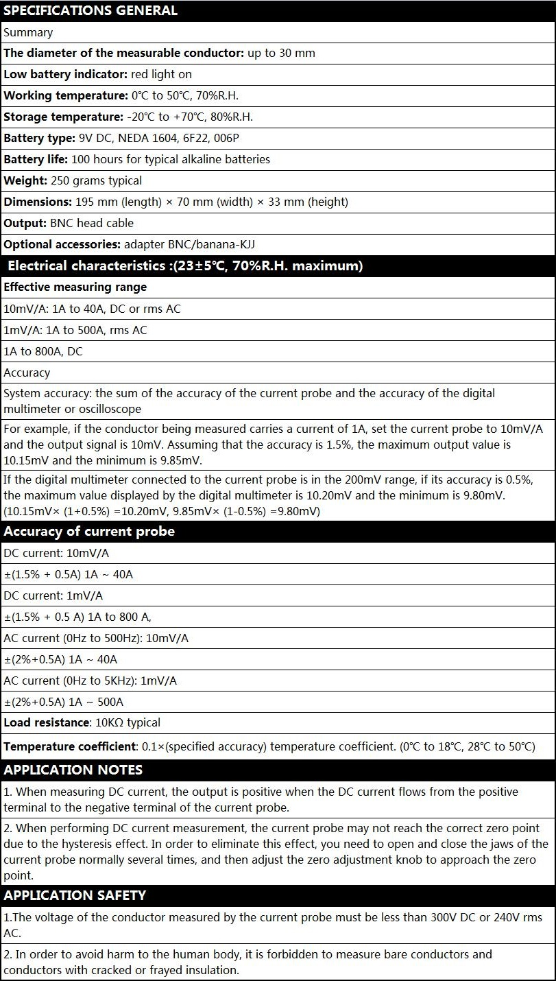 Thumbnail: AC DC Current Clamp Probe – Oscilloscope and Multimeter Compatible up to 65A