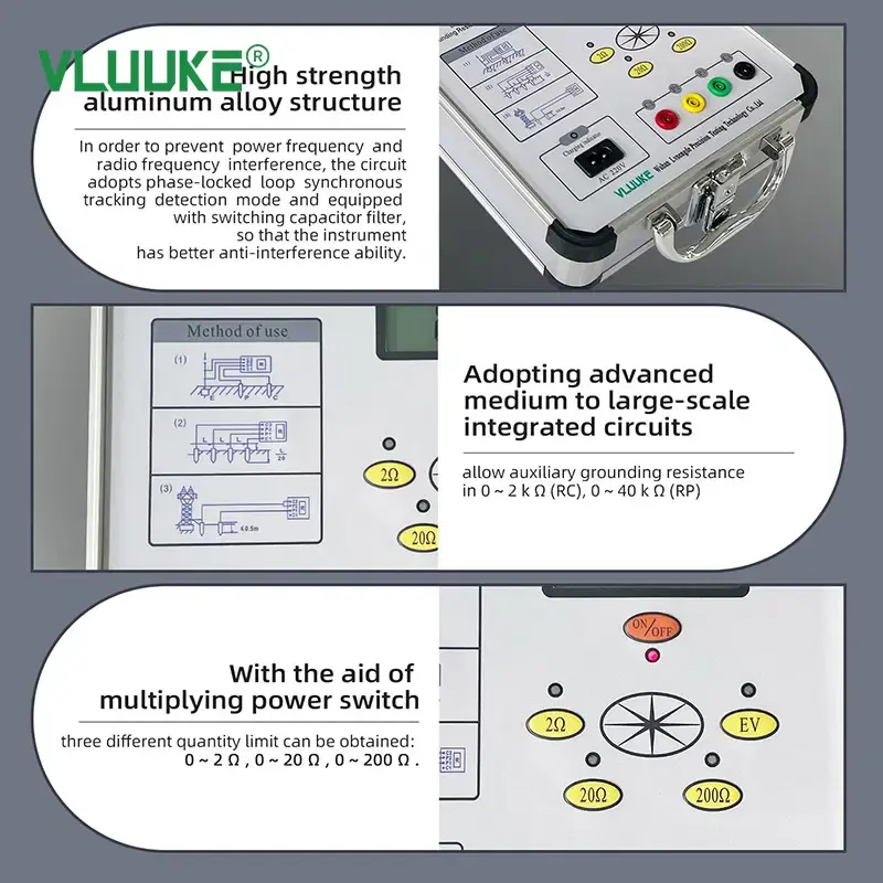 Thumbnail: Grounding Resistance Tester – DC/AC Conversion with 3-Wire & 4-Wire Test