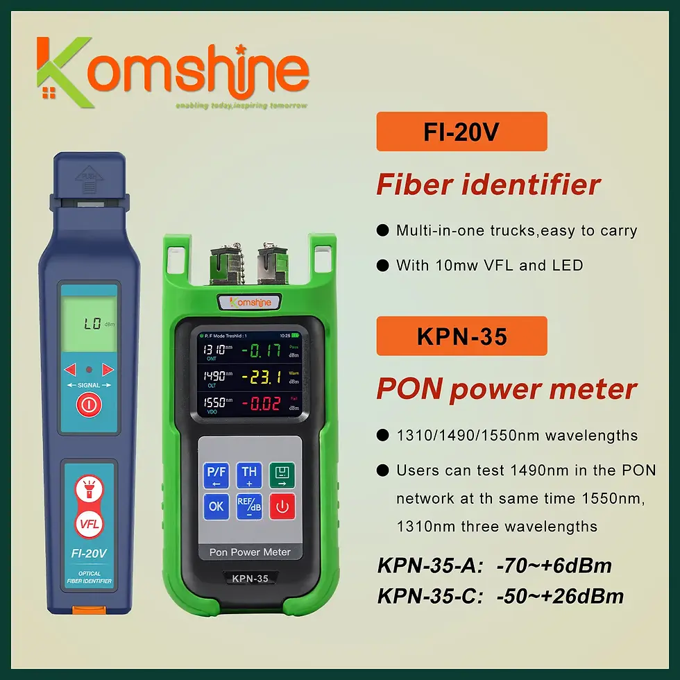 Thumbnail: Multi-Function Fibre Tester (PON Power Meter + Live Fibre Identifier + VFL)