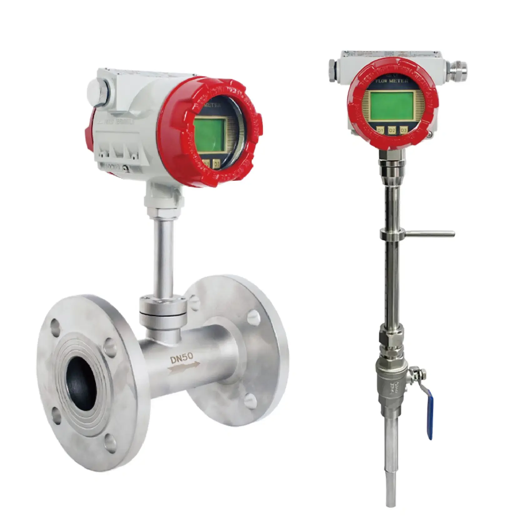Industrial Thermal Gas Flow Meter - 4-20mA & RS485 output