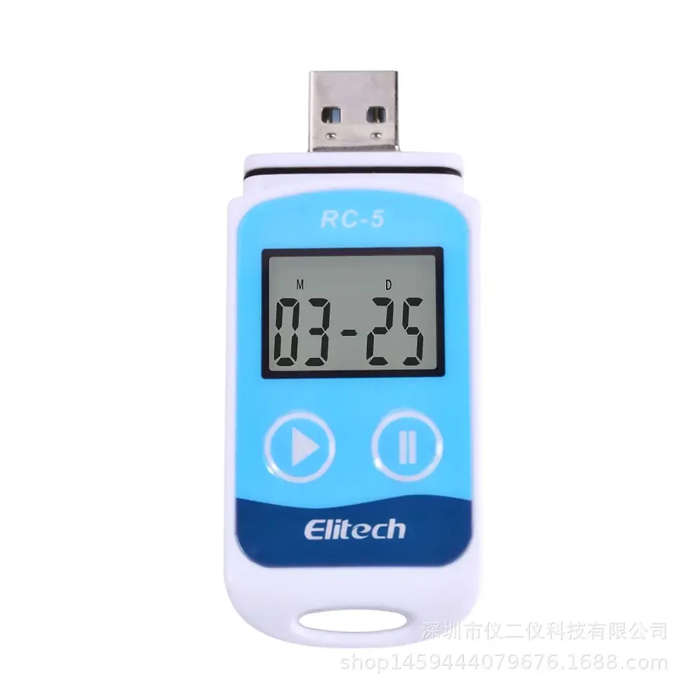 Thumbnail: USB Temperature Data Logger with High-Precision Sensor and 32,000 Records