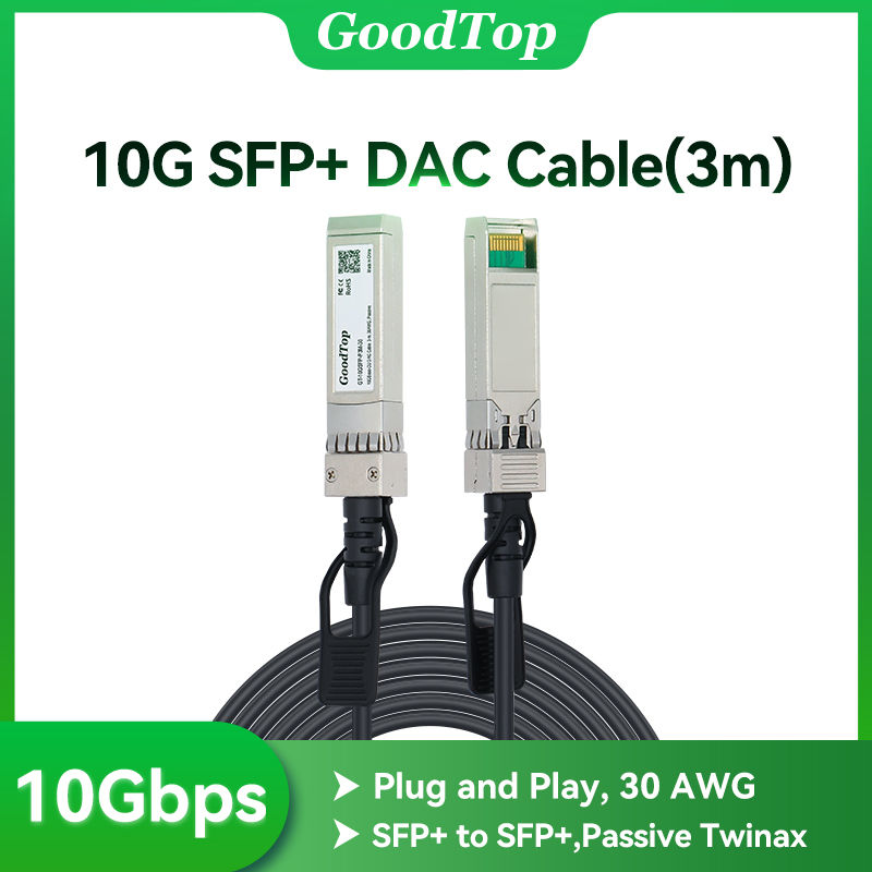 10G SFP+ Direct Attach Copper (DAC) Twinax Cable – Passive, 3 m