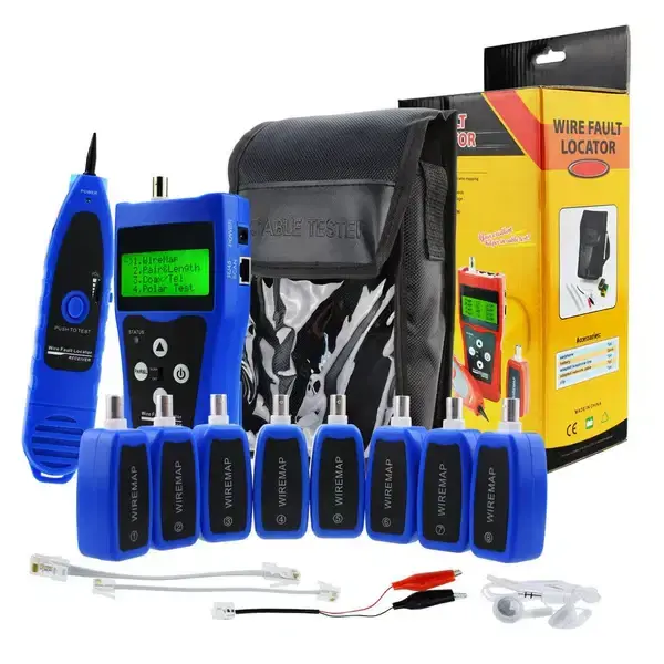 Thumbnail: Multipurpose Network LAN Cable Tester w/ 8 far-end test jacks