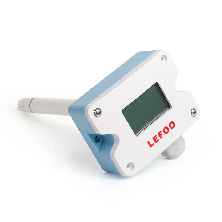 Industrial Temperature & Humidity Transmitter – LCD Display, RS485, Wall or Duct Mount