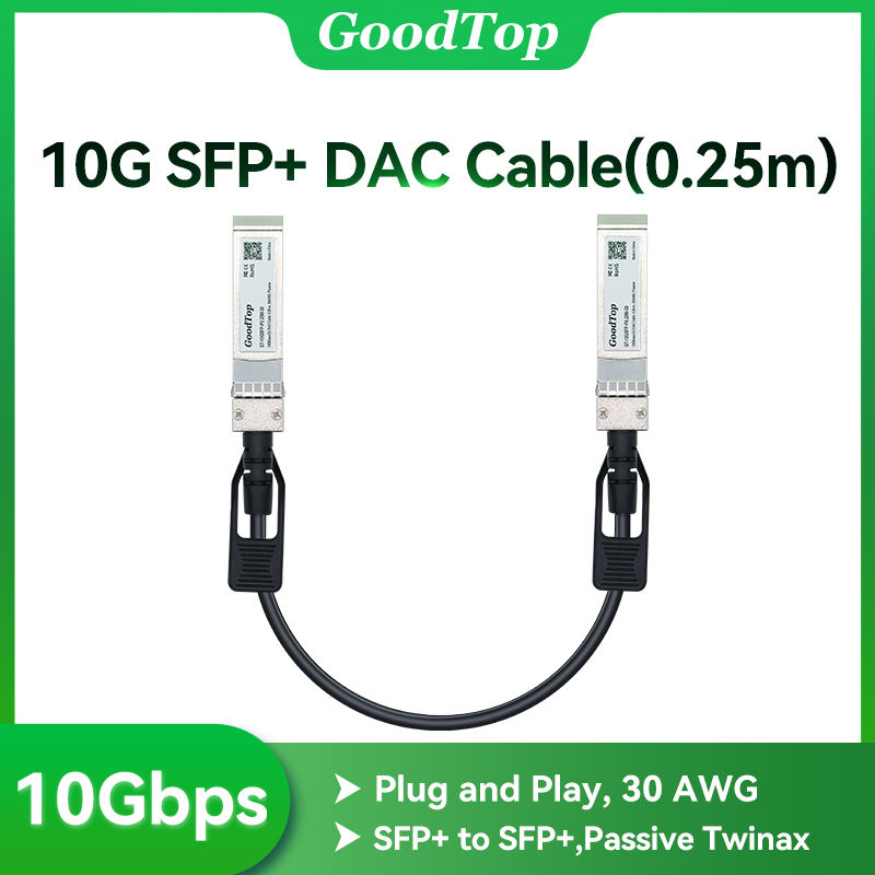 10G SFP+ Direct Attach Copper (DAC) Twinax Cable – Passive, 0.25 m
