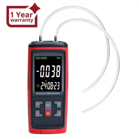 Digital Differential Pressure Manometer – 13 Units, USB Data Logging