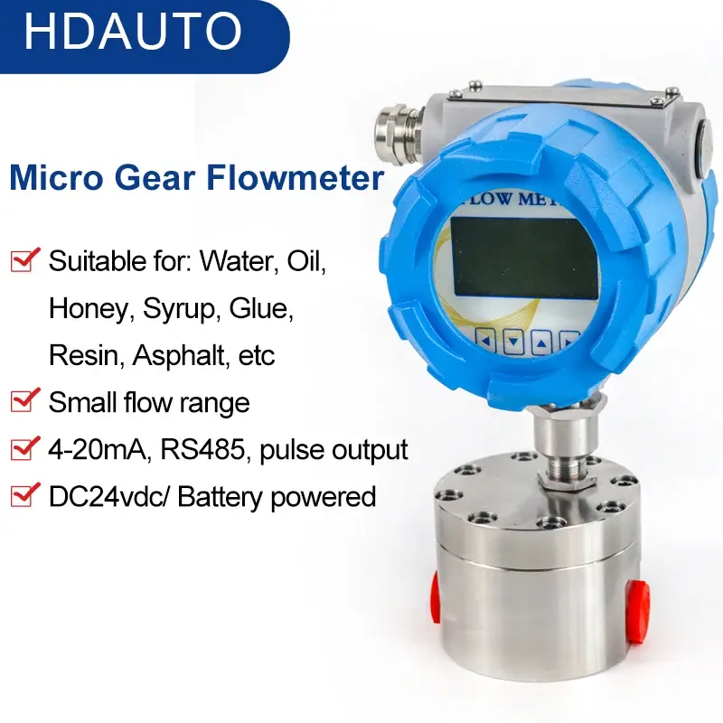 Thumbnail: Micro Oval Gear Flow Meter – High Viscosity Liquid Flow Sensor