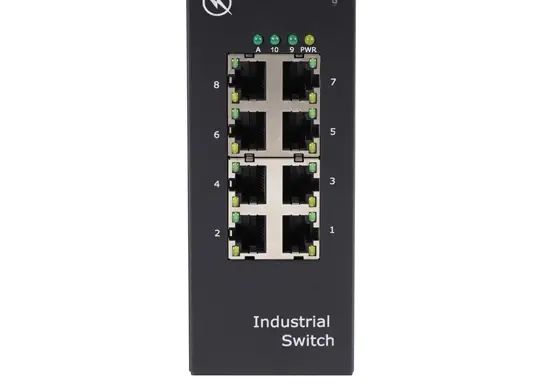 Unmanaged Industrial PoE+ DIN-Rail Switch – 24× Gigabit PoE Ethernet + 2× Fiber