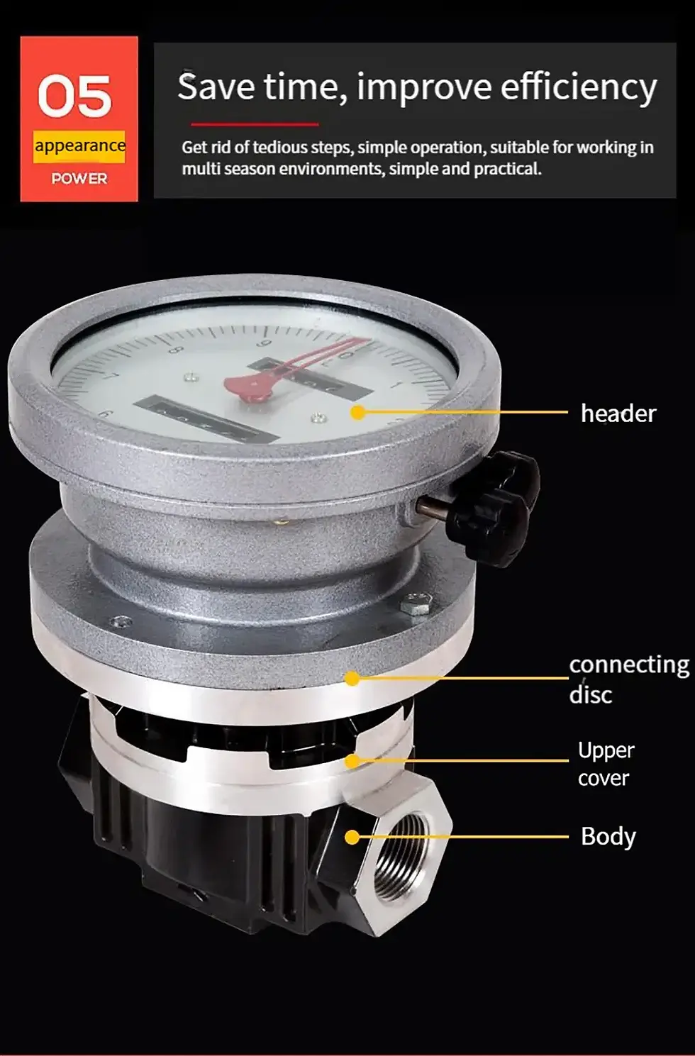 Thumbnail: Mechanical Oval Gear Flow Meter for Fuel and Oil Measurement (1” to 2” Pipe)