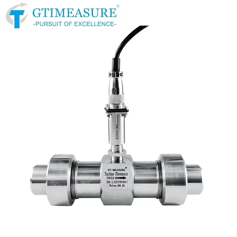 Thumbnail: High-Pressure Turbine Flow Meter – Liquid Flow Sensor for Water & Fuel
