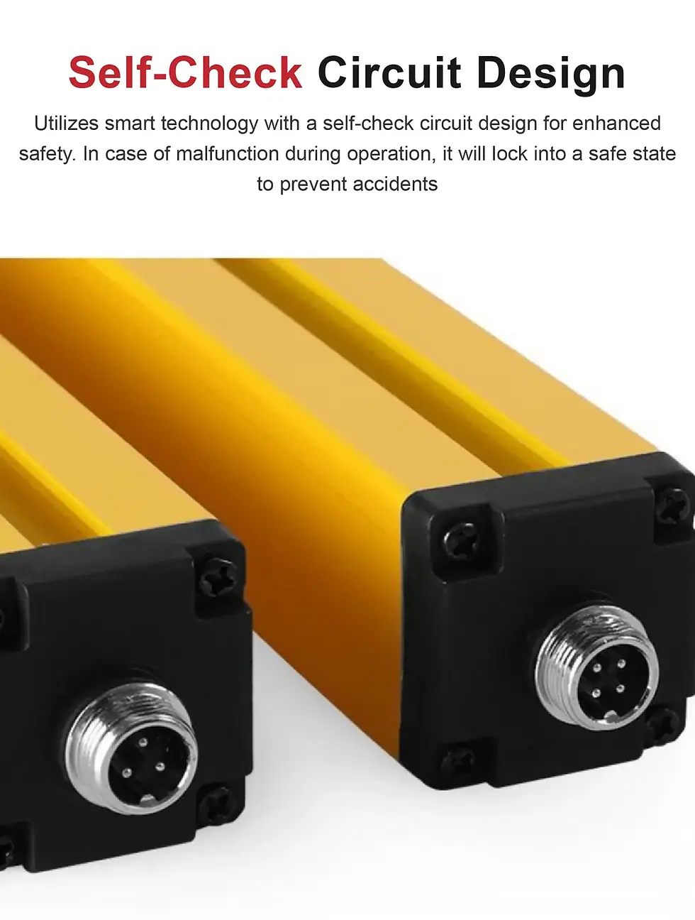 Thumbnail: Safety Light Curtain Sensor – Infrared Hand Protection for Hydraulic Presses