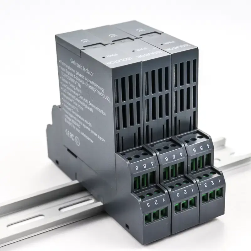 Thumbnail: Galvanic Signal Isolator – 4–20mA to 0–10V DIN Rail Analog Converter Module
