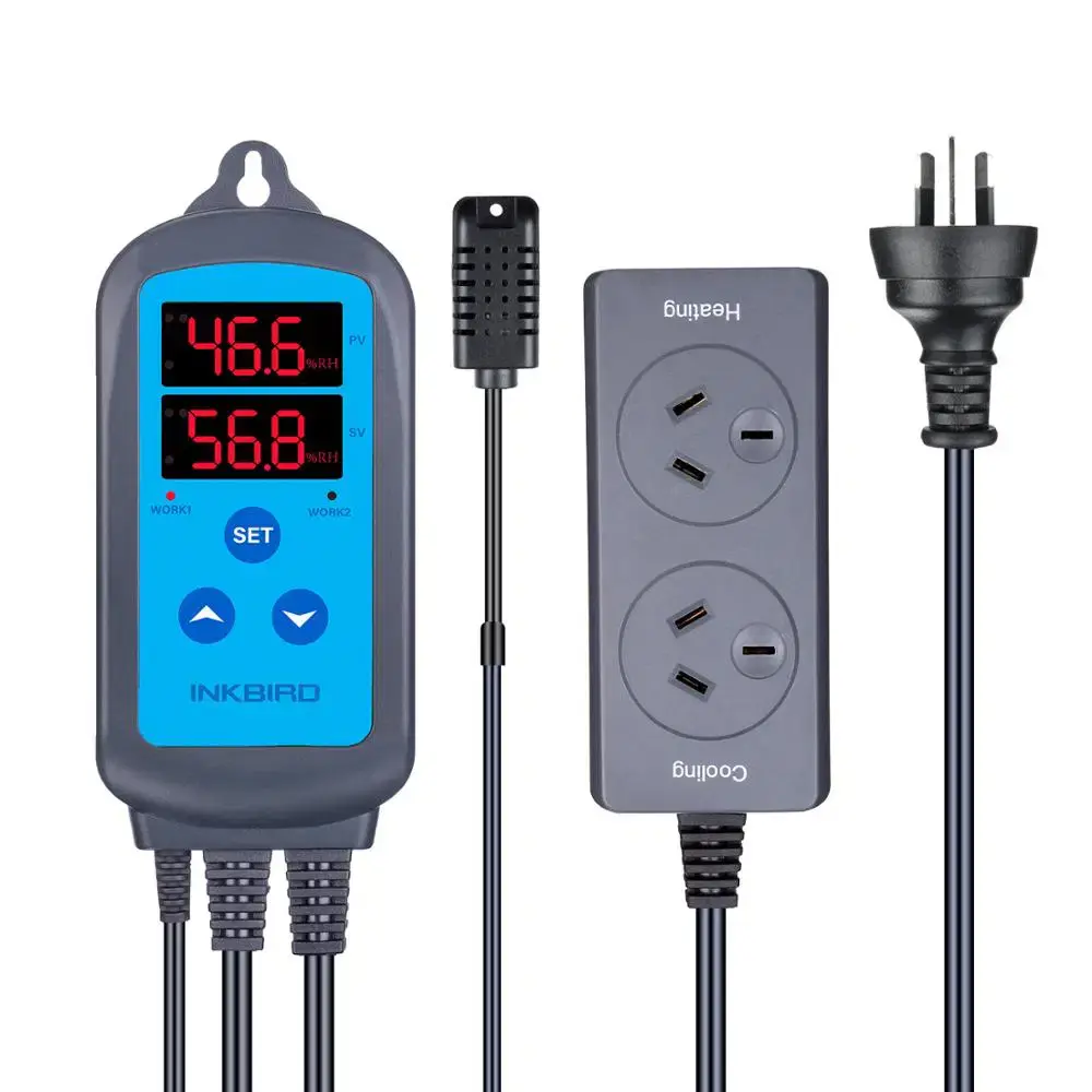 Digital Dual Humidity Controller –Pre-Wired Dehumidification & Humidification