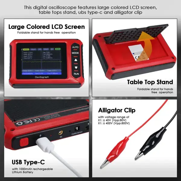 Thumbnail: Portable Digital Oscilloscope – Compact Handheld Signal Analyser