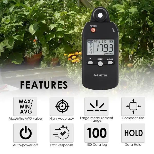 Thumbnail: Compact PAR Meter | Real-Time Photosynthetically Active Radiation Measurement