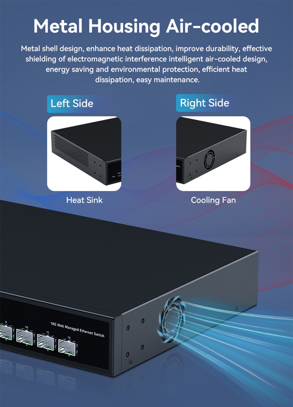 Thumbnail: 12-Port 10G Web-Managed Ethernet Switch – 8 × 2.5G RJ45 & 4 × 10G SFP+