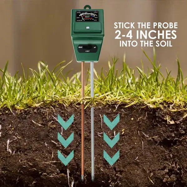 Thumbnail: 3-in-1 Soil Moisture, pH & Light Meter for Indoor & Outdoor Plants