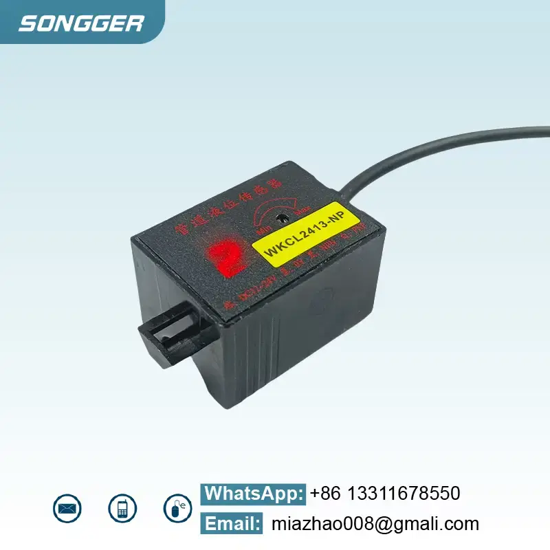 Thumbnail: Digital Non-Contact External Pipe Liquid Level Sensor Switch – DC 12–24V