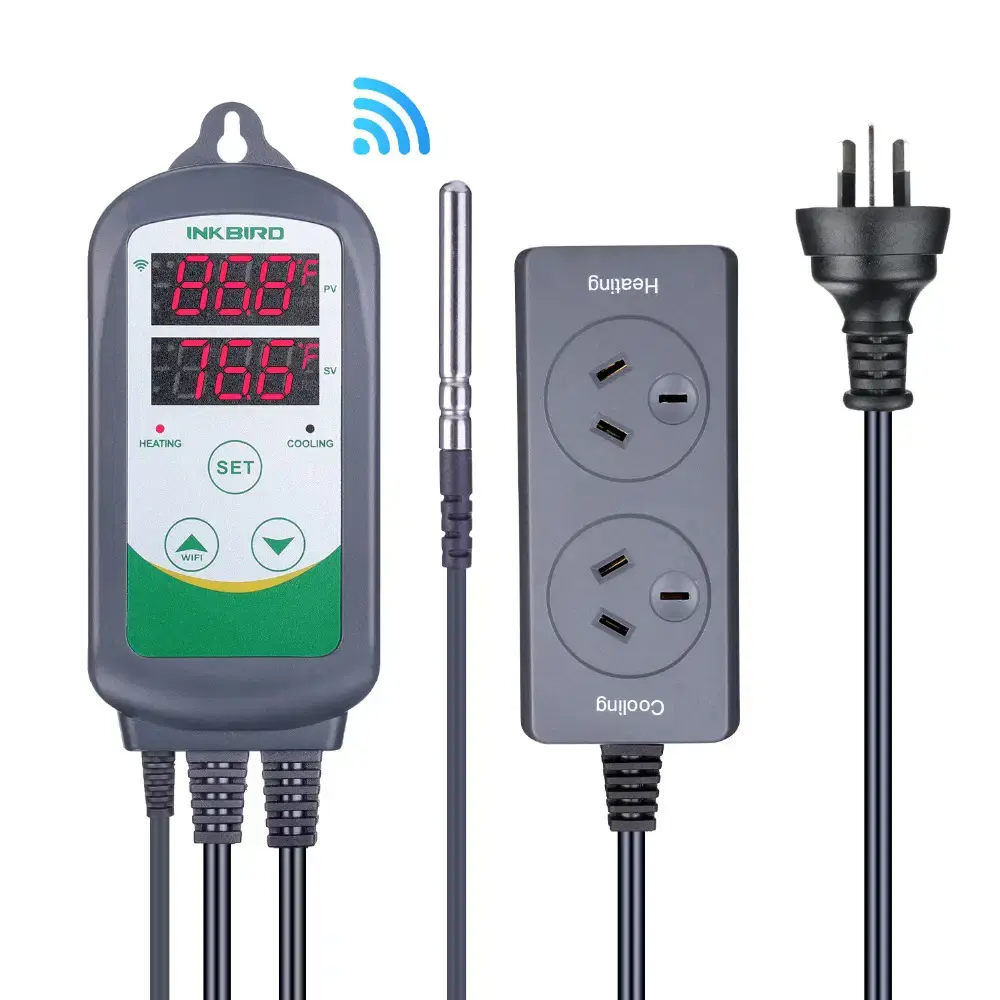 Programmable CO₂ Controller with Wi-Fi Temperature & Humidity Dual Relay Control