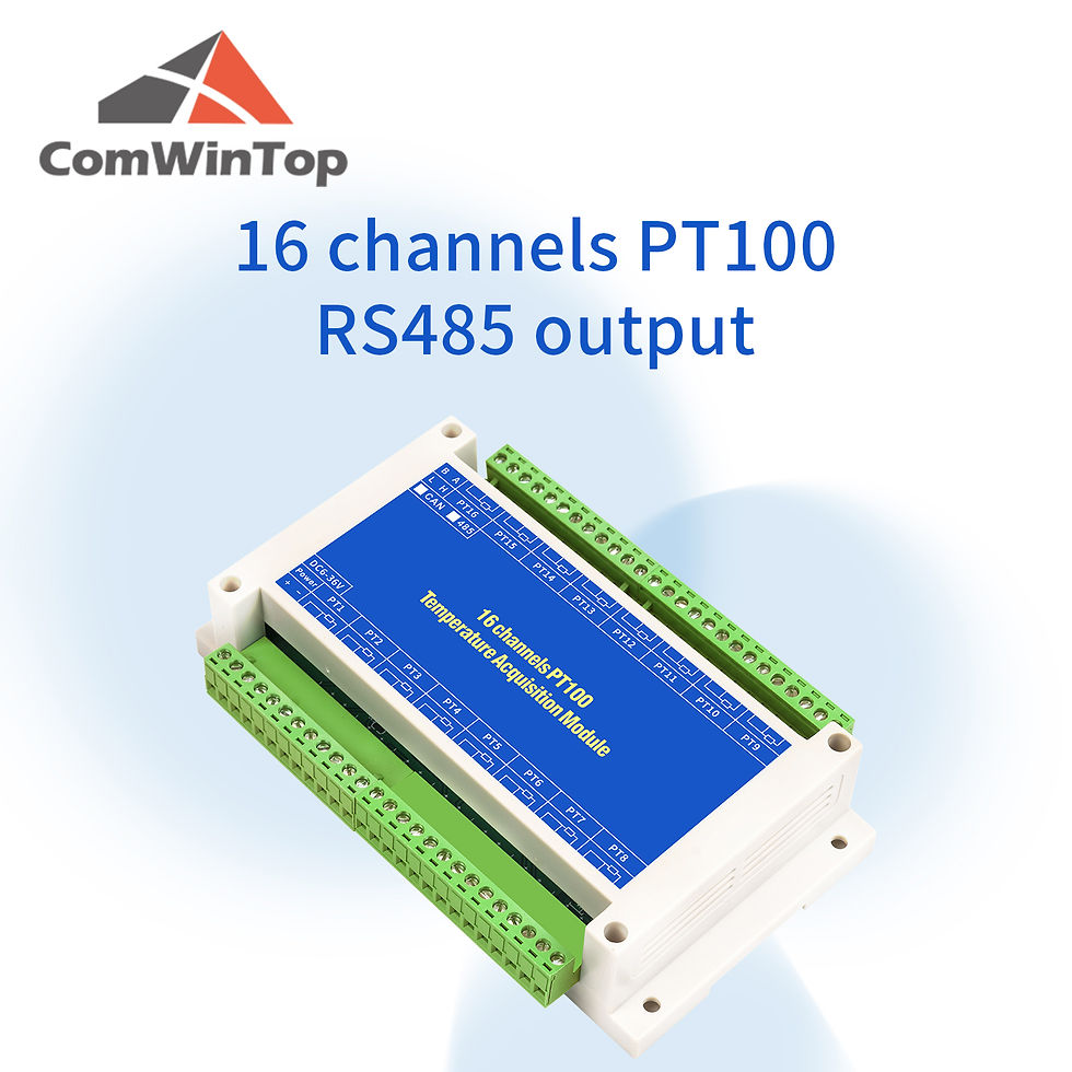 Thumbnail: Multi-Channel Temperature Acquisition Module – PT100 & Thermocouple, RS485