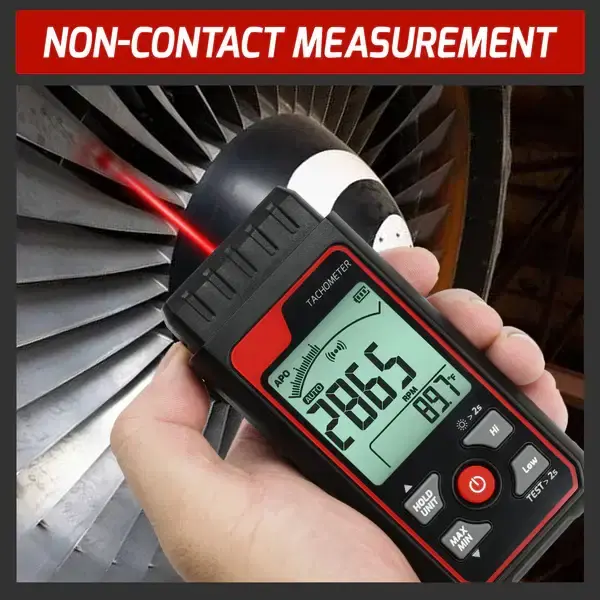 Thumbnail: Non-Contact Digital Laser Tachometer – High Precision RPM Meter