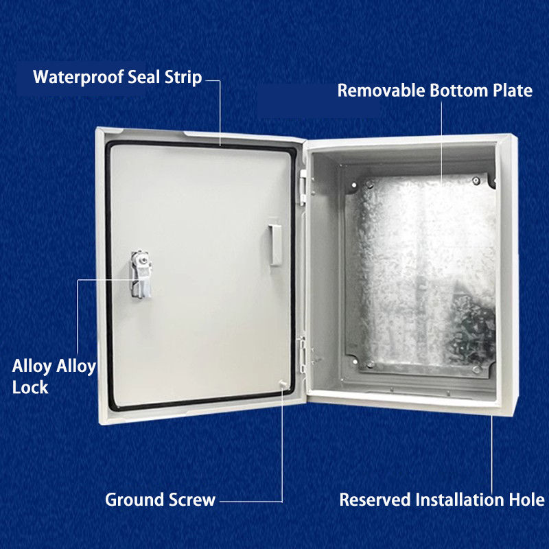 Thumbnail: IP67 Outdoor Waterproof Steel Distribution Box – Cold Rolled Metal Enclosure