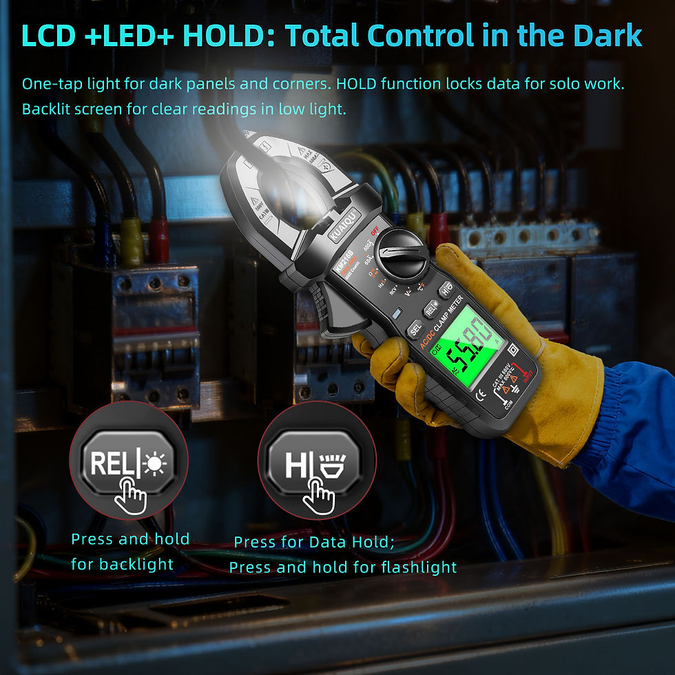 Thumbnail: True RMS Digital Clamp Meter – High Current, VFD & Inrush Measurement
