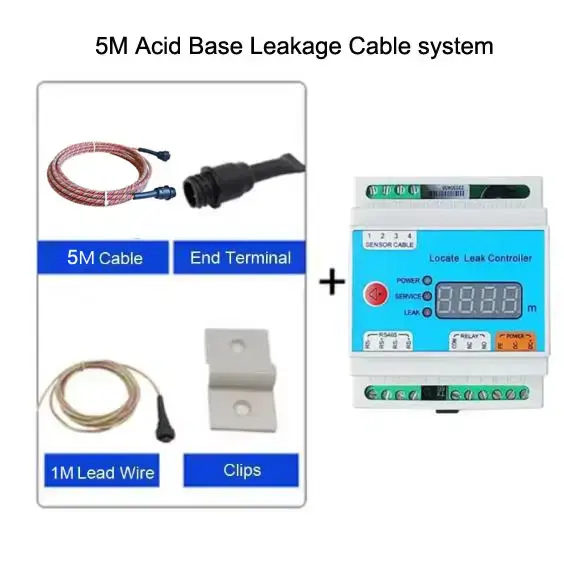 Thumbnail: 4-Wire Leak Detection Cable for Acids, Alkalis, and Water + Positioning Sensor
