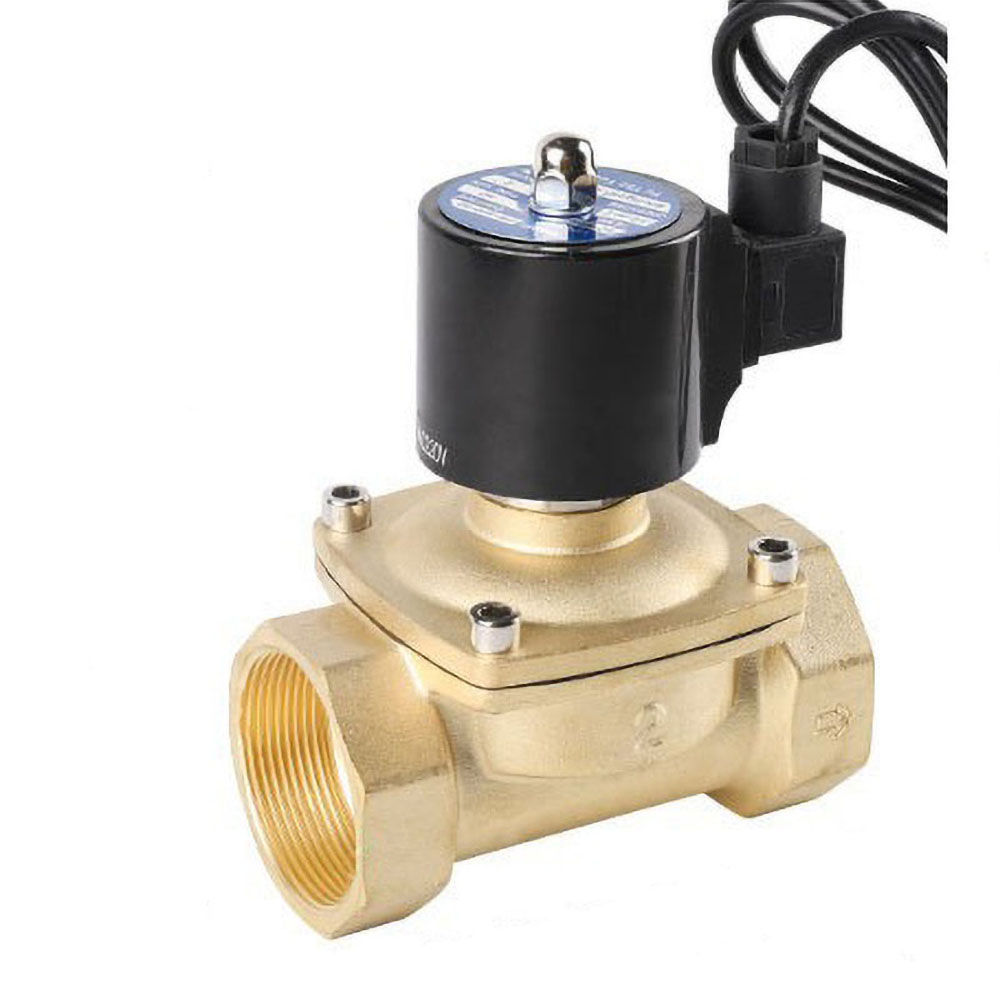 2" Brass Solenoid Valve – Normally Closed, Waterproof (DN50)
